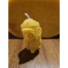 Bougie en forme de chouette - Cire d'abeille pure