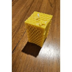 Bougie Nid d'abeille alvéoles - Cire d'abeille pure