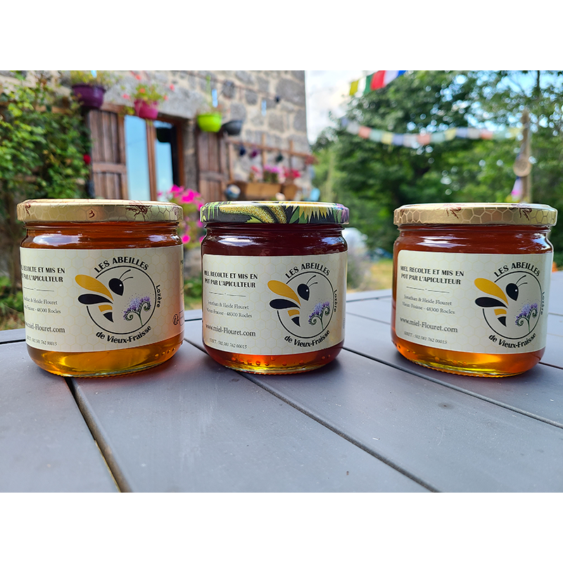 Miel de Chataigner et fleurs sauvages de Lozère direct de l'apiculteur